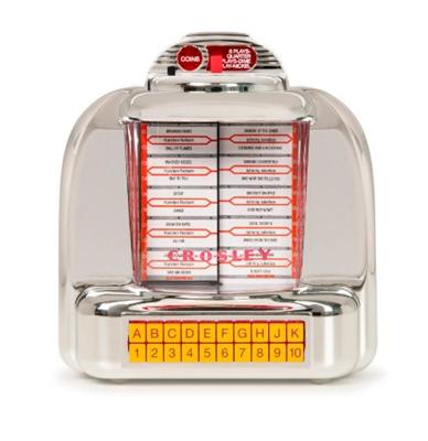 Crosley Corsair Diner Jukebox Tafelmodel Radio - Zilver Crosley Corsair Diner Jukebox Tafelmodel Radio - Zilver