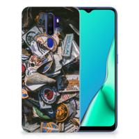 OPPO A9 2020 Siliconen Hoesje met foto Badges