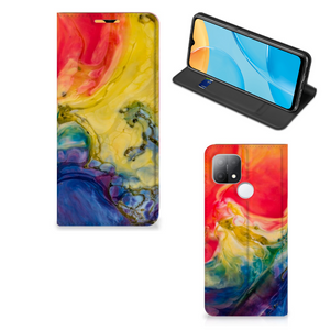 Bookcase OPPO A15 Watercolor Dark