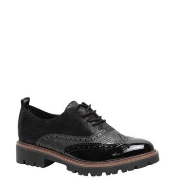 Scapino Nova veterschoenen zwart/grijs