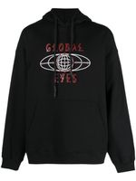 44 LABEL GROUP hoodie en coton à imprimé graphique - Noir