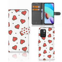 Xiaomi Redmi 10 Telefoon Hoesje Hearts - thumbnail