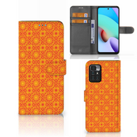 Xiaomi Redmi 10 Telefoon Hoesje Batik Oranje - thumbnail