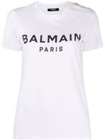 Balmain t-shirt à logo imprimé - Blanc - thumbnail