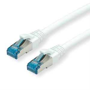 VALUE Patchkabel Kat.6A (Class EA) S/FTP (PiMF), LSOH, wit, 0,3 m