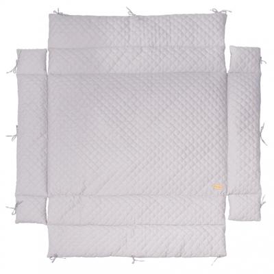 Roba boxkleed Style junior 96 x 18 cm polykatoen zilver Roba boxkleed Style junior 96 x 18 cm polykatoen zilver