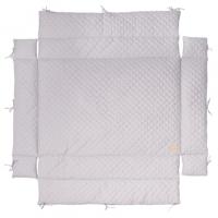 Roba boxkleed Style junior 96 x 18 cm polykatoen zilver