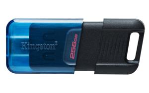 Kingston DataTraveler 80 M USB-stick Retail 256 GB Zwart/blauw DT80M/256GB USB-C