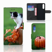 Huawei P30 Telefoonhoesje met Pasjes Kitten - thumbnail