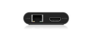 ICY BOX-DK4050-CPD interface hub USB 3.2 Gen 1 (3.1 Gen 1) Type-C 5000 Mbit/s Antraciet