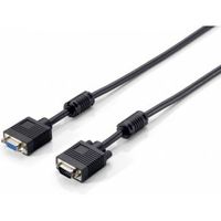 Equip 118800 VGA kabel 1 m VGA (D-Sub) Zwart - thumbnail