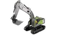 Amewi G071E Kettinggraafmachine 1:18 RTR op afstand bestuurbare RC graafmachine kinderen 8 jaar, antraciet-groen