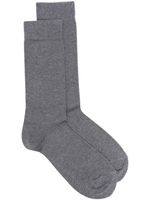 Sunspel chaussettes à logo imprimé - Gris