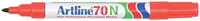 Permanent marker Artline 70 rood