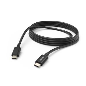 Hama USB-laadkabel USB 2.0 USB-C stekker, USB-C stekker 3.00 m Zwart 00201593