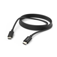 Hama USB-laadkabel USB 2.0 USB-C stekker, USB-C stekker 3.00 m Zwart 00201593