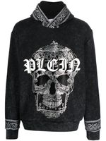 Philipp Plein hoodie à logo imprimé - Noir - thumbnail