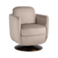 Richmond Draaibare Fauteuil Turner Velvet - Khaki - thumbnail