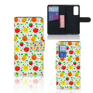 Huawei P40 Book Cover Fruits