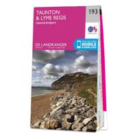 Wandelkaart - Topografische kaart 193 Landranger Taunton & Lyme Regis,