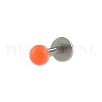 Labret 1.2 mm acryl oranje