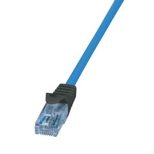 LogiLink CPP025 RJ45 Netwerkkabel, patchkabel CAT 6A U/UTP 25 m Blauw Vlambestendig, Halogeenvrij, Met anti-kniktule, Snagless, Vergulde steekcontacten 1