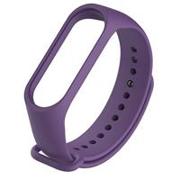 By Qubix - Compatible met Xiaomi Mi band 3/4 / 5/6 / 7 bandje OneColor - Paars - Compatible Xiaomi bandje