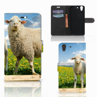 Huawei Y6 II | Honor 5A Telefoonhoesje met Pasjes Schaap en Lammetje