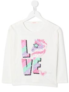 Billieblush sweat à sequins brodés - Tons neutres