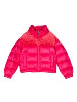 Moncler Enfant doudoune zippée à patch logo - Rose - thumbnail