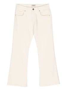 Pinko Kids pantalon droit à coupe cinq poches - Tons neutres