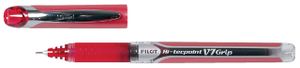 Rollerpen PILOT Hi-Tecpoint grip V7 0.4mm rood