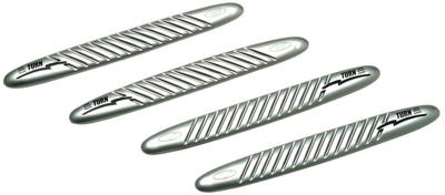 Car Plus bumperbeschermers 43 x 5,5 cm Turn PVC grijs 4 stuks Car Plus bumperbeschermers 43 x 5,5 cm Turn PVC grijs 4 stuks