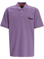 BOSS Poloshirt met logopatch - Paars