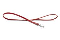 Beeztees hondenriem van leer, rood, 100 x 1,2 cm