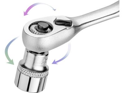 TOOLCRAFT HT03837 Dopsleutelratel 1/4 (6.3 mm) 147.8 mm