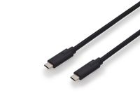 ASSMANN Electronic 1m, 2xUSB-C USB-kabel USB 3.2 Gen 2 (3.1 Gen 2) USB C Zwart - thumbnail