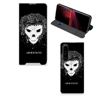 Mobiel BookCase Sony Xperia 1 III Skull Hair