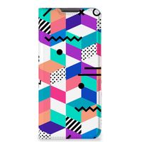 OPPO A54 5G | A74 5G | A93 5G Stand Case Blokken Kleurrijk