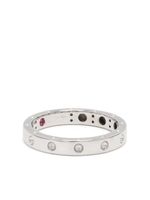 Roberto Coin bague fine Pois Moi en or blanc 18ct - Argent