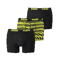 Puma 3-pack Printed Stripe Design Boxershorts Black/Anthracite-XL