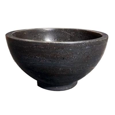 Waskom B-Stone Opbouw Rond 20x20x11cm Hardsteen Antraciet Waskom B-Stone Opbouw Rond 20x20x11cm Hardsteen Antraciet