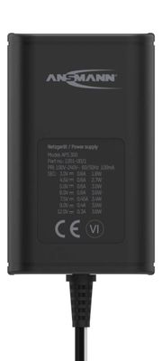 Ansmann 1201-0021 Stekkernetvoeding, instelbaar 12 V/DC, 9 V/DC, 7.5 V/DC, 6 V, 4.5 V/DC, 3 V 300 mA 3.60 W