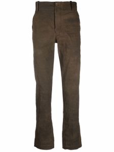 Uma Wang pantalon chino à coupe droite - Marron