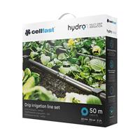 Cellfast 19-060 Hydro™ Druppelbewateringssysteem, set UV- en chemicaliënbestendig, tuinirrigatie, 50 m druppelslang