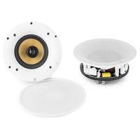 Power Dynamics WCS65 actieve plafondspeakerset met wifi & BT 120W 6,5 inch