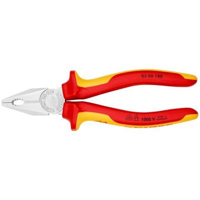 Knipex 03 06 180 VDE Combinatietang 180 mm DIN ISO 5746, DIN EN 60900