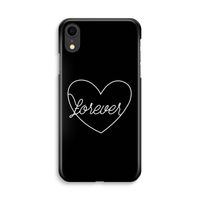 Forever heart black: iPhone XR Volledig Geprint Hoesje - thumbnail