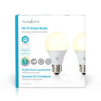 Nedis WIFILC21WTE27 Wi-fi Smart Led-lampen Full-colour En Warm-wit E27 2-pack - thumbnail