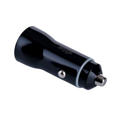 Akyga AK-CH-16 oplader voor mobiele apparatuur Hoofdtelefoons, Mobiele telefoon, Draagbare luidspreker, Powerbank, Smartphone, Smartwatch, Tablet, Telefoon, Universeel Wit Sigarettenaansteker Snel opladen Auto